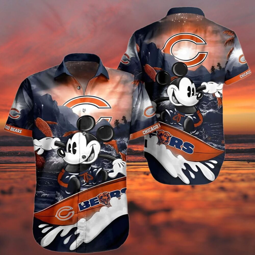 Mickey Mouse Chicago Bears Hawaiian Shirt NFL Gifts For Fans 3