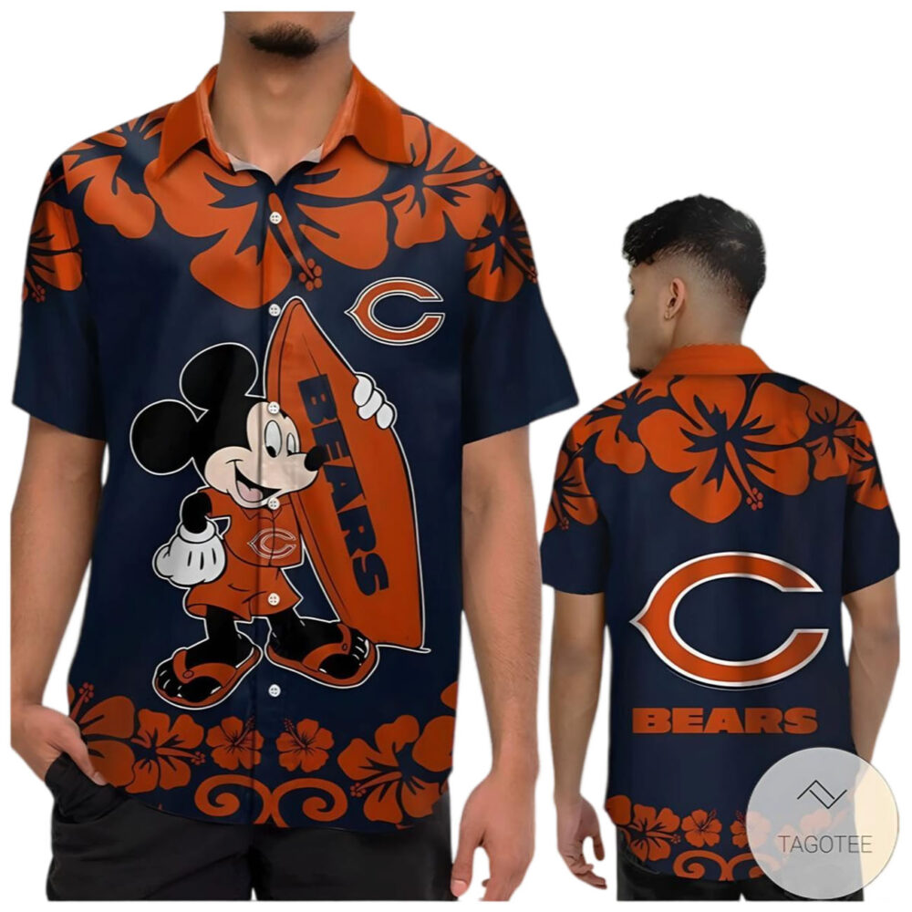 Mickey Mouse Chicago Bears Shirt Mens NFL Gifts For Fans 1