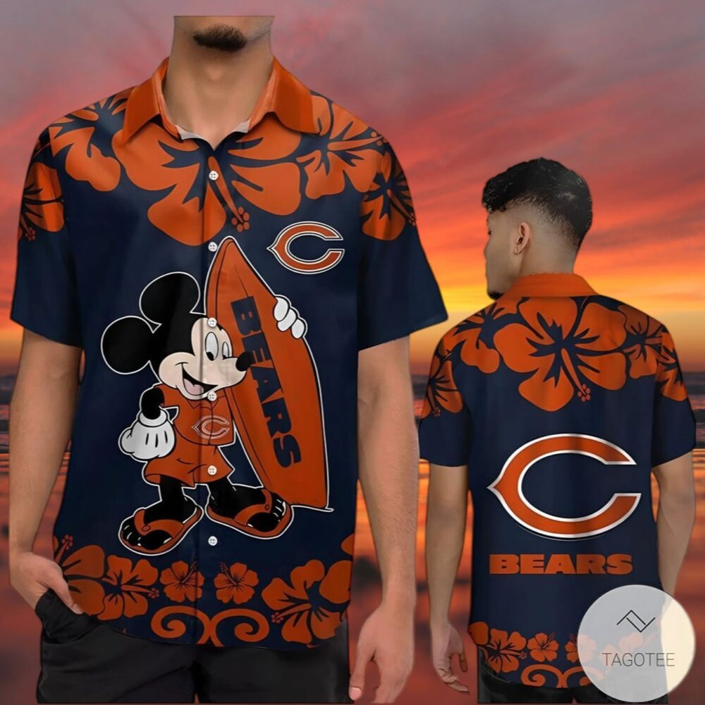 Mickey Mouse Chicago Bears Shirt Mens NFL Gifts For Fans 3