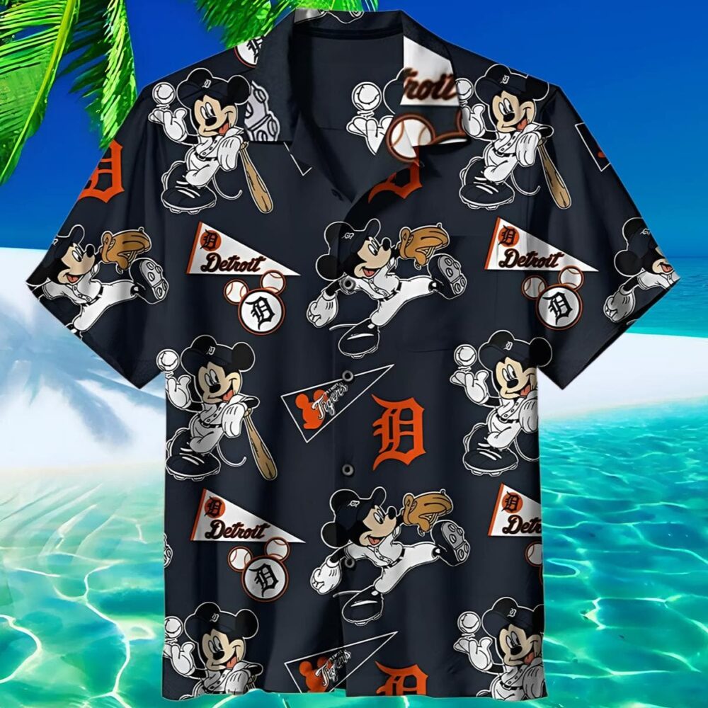 Mickey Mouse Detroit Tigers Aloha Shirt MLB Aloha Shirt Gift For Fans 2