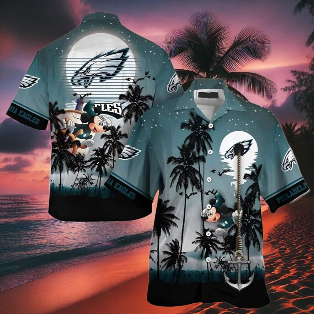 Mickey Mouse Disney Philadelphia Eagles Hawaiian Shirt NFL Gifts For Fans 2