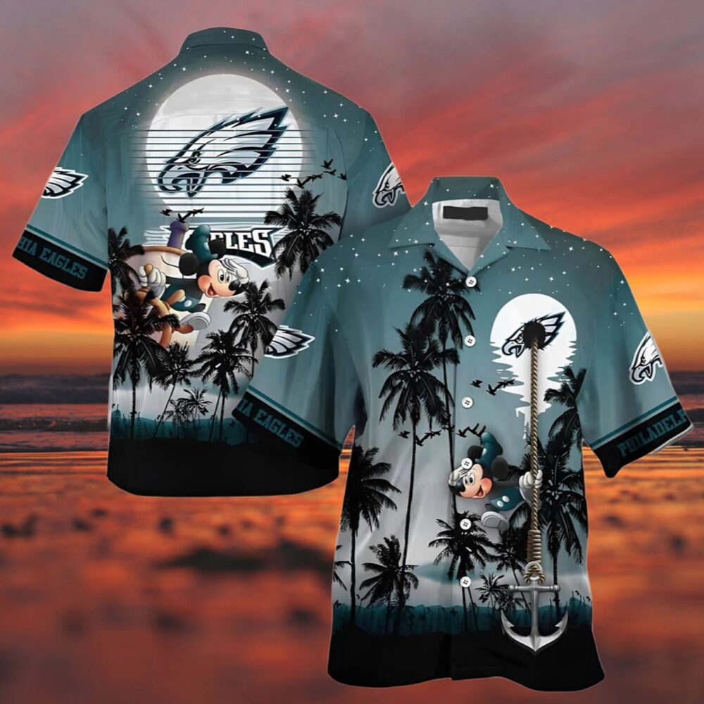 Mickey Mouse Disney Philadelphia Eagles Hawaiian Shirt NFL Gifts For Fans 3