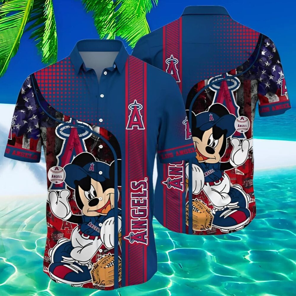 Mickey Mouse Los Angeles Angels Hawaiian Shirt MLB Aloha Shirt Gift For Fans 2