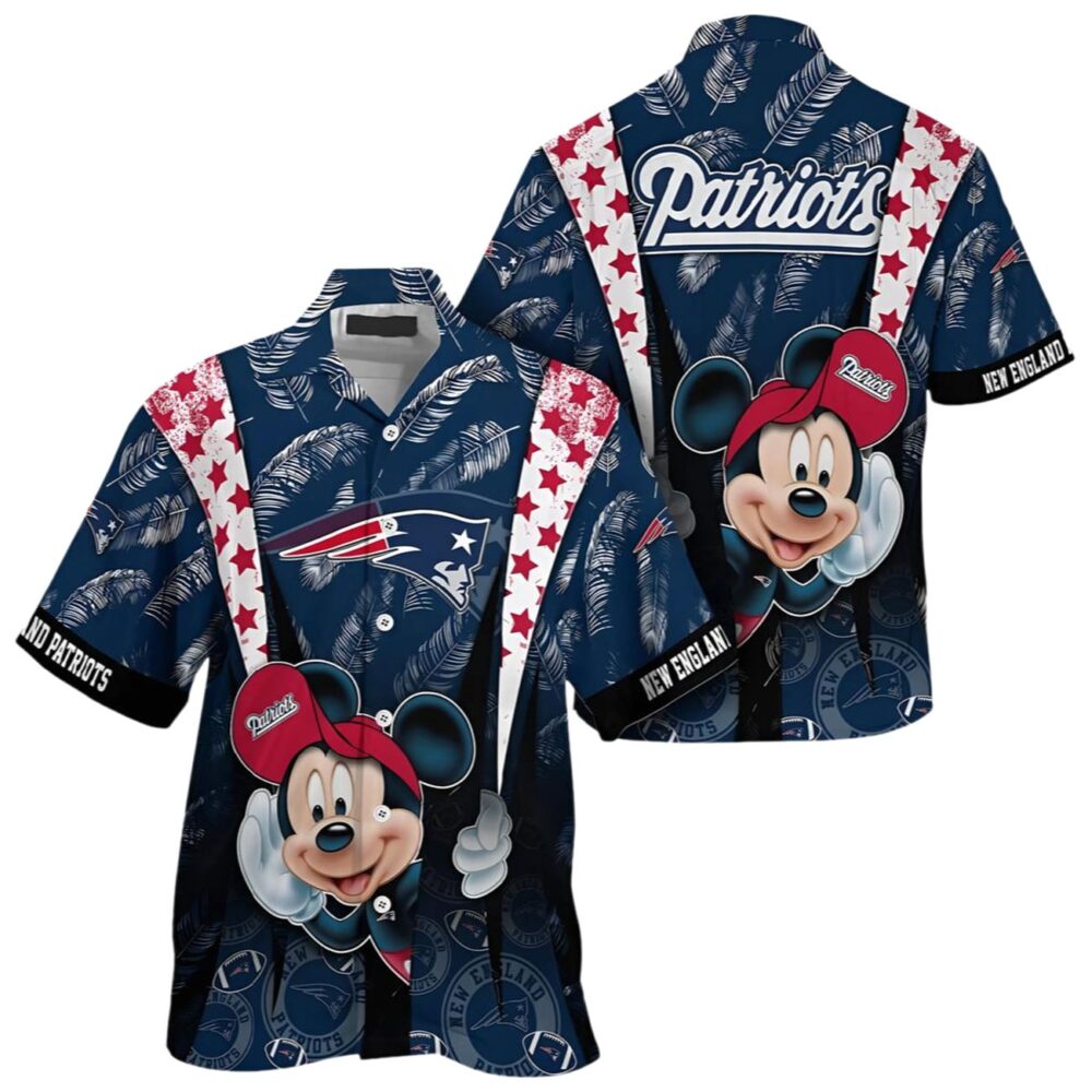 Mickey Mouse New England Patriots Hawaiian Shirt NFL Gifts For Fans 1