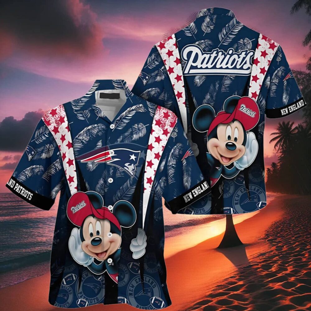 Mickey Mouse New England Patriots Hawaiian Shirt NFL Gifts For Fans 2