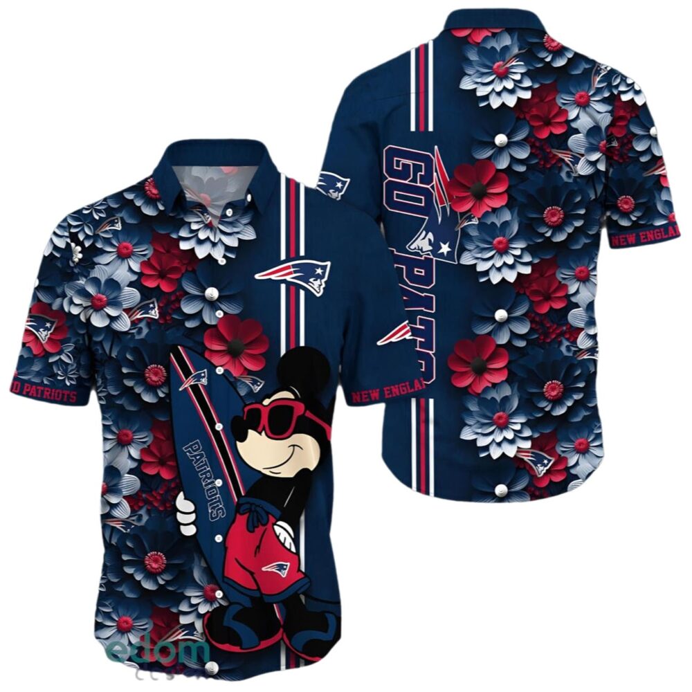 Mickey Mouse New England Patriots Hawaiian Shirt Nfl NFL Gifts For Fans 1