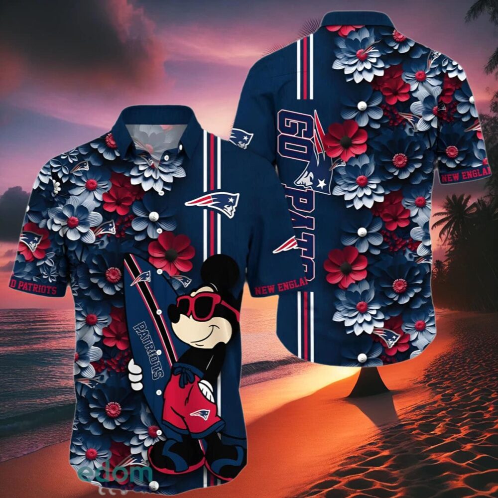 Mickey Mouse New England Patriots Hawaiian Shirt Nfl NFL Gifts For Fans 2