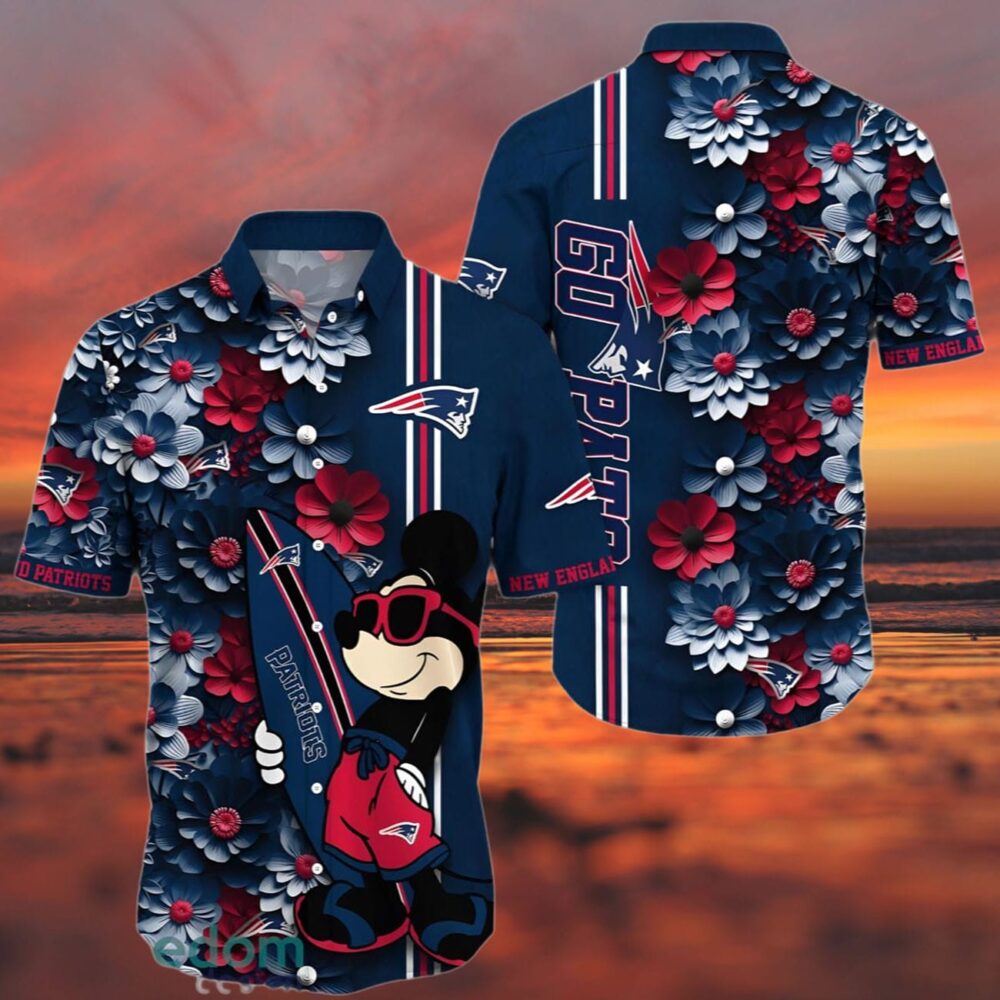 Mickey Mouse New England Patriots Hawaiian Shirt Nfl NFL Gifts For Fans 3