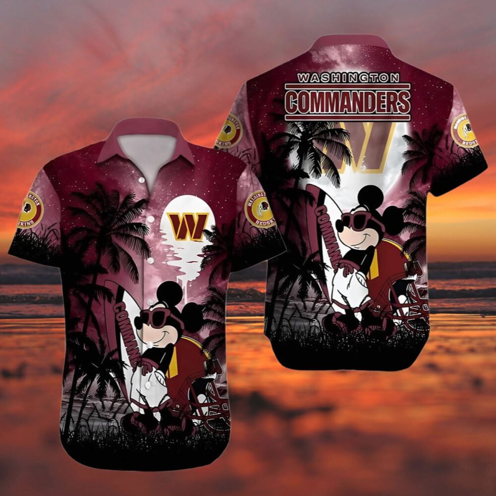 Mickey Washington Commanders Hawaiian Shirt NFL Gifts For Fans 3