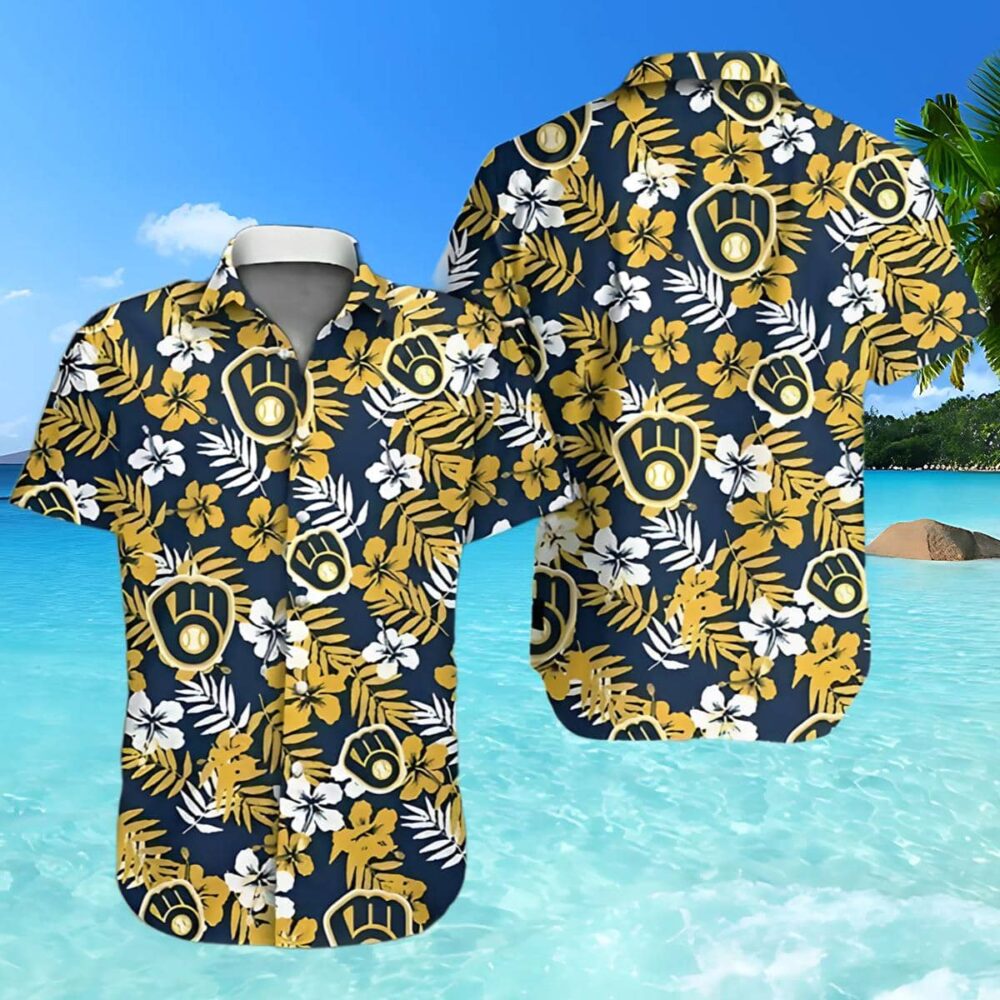 Milwaukee Brewers Hawaiian Shirt Night MLB Aloha Shirt Gift For Fans 2025 MLB Aloha Shirt Gift For Fans 2