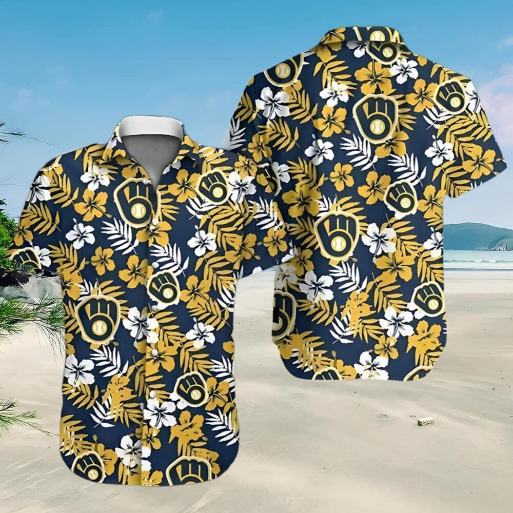 Milwaukee Brewers Hawaiian Shirt Night MLB Aloha Shirt Gift For Fans 2025 MLB Aloha Shirt Gift For Fans 3