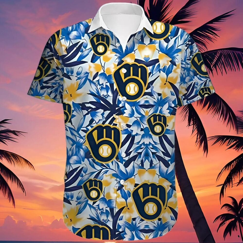 Milwaukee Brewers Hawaiian Shirt Night MLB Aloha Shirt Gift For Fans 2025 MLB Aloha Shirt Gift For Fans 4