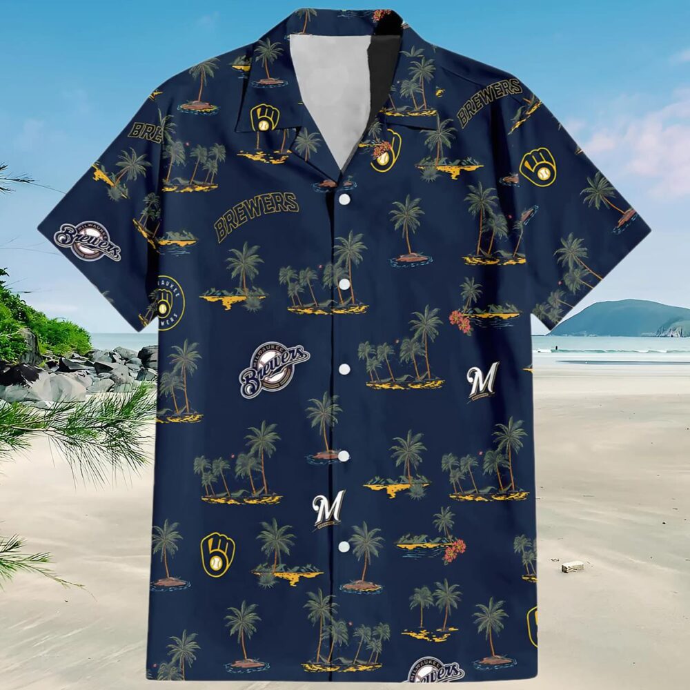 Milwaukee Brewers Island Paradise Hawaiian Shirt MLB Aloha Shirt Gift For Fans 3