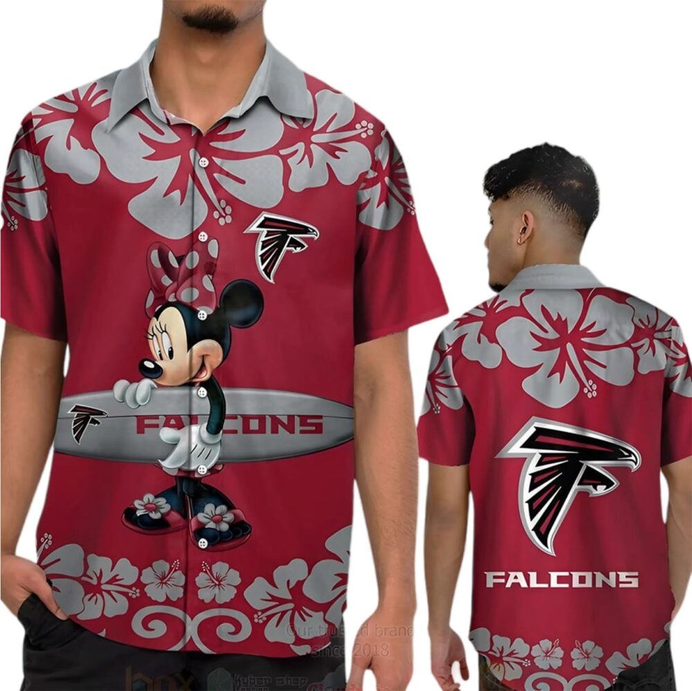 Minnie Mouse Atlanta Falcons Hawaiian Shirt NFL Gifts For Fans 1