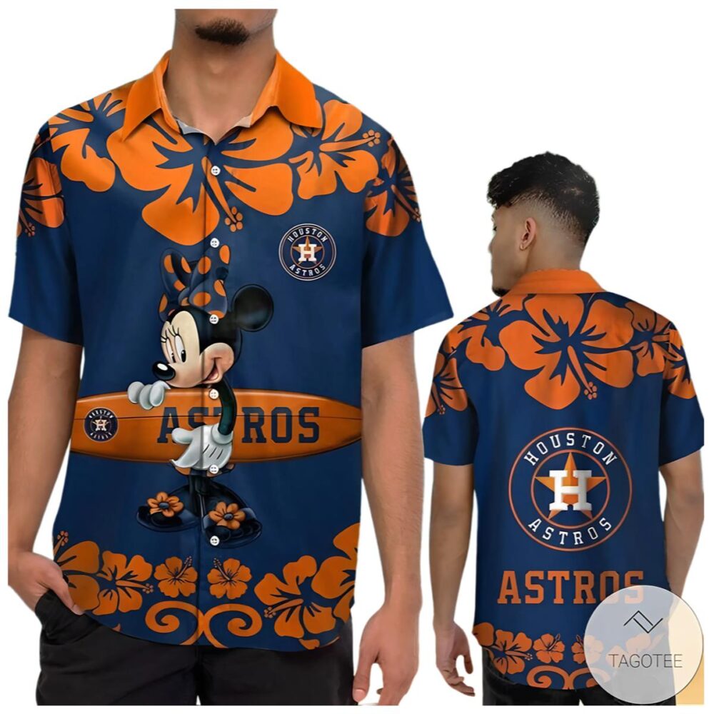 Minnie Mouse Houston Astros Hawaiian Shirt MLB Aloha Shirt Gift For Fans 1