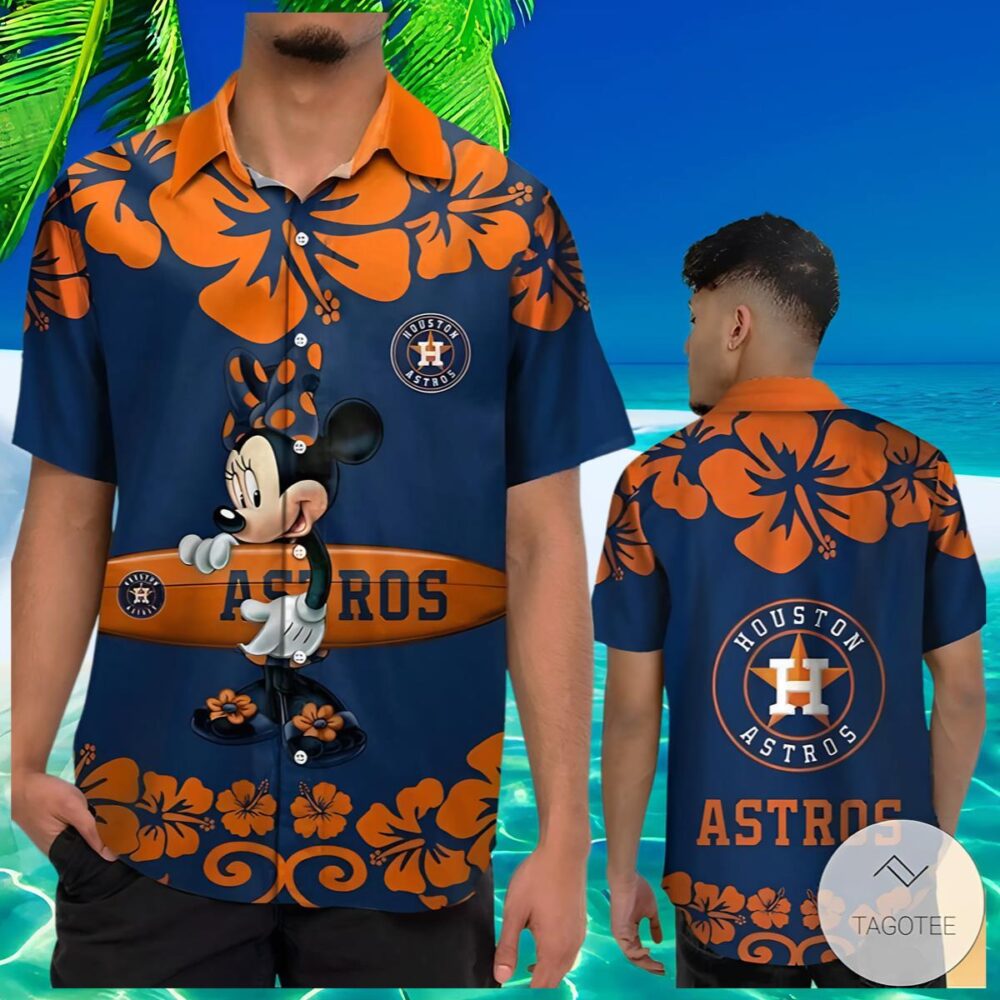 Minnie Mouse Houston Astros Hawaiian Shirt MLB Aloha Shirt Gift For Fans 2