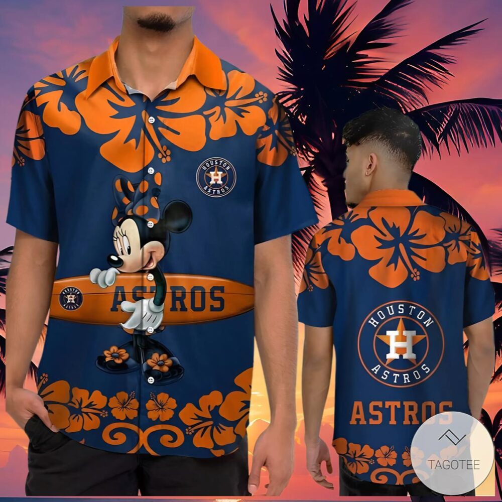 Minnie Mouse Houston Astros Hawaiian Shirt MLB Aloha Shirt Gift For Fans 4