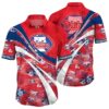 Mlb Philadelphia Phillies Baseball Vintage Red Hawaiian Shirt MLB Aloha Shirt Gift For Fans 1