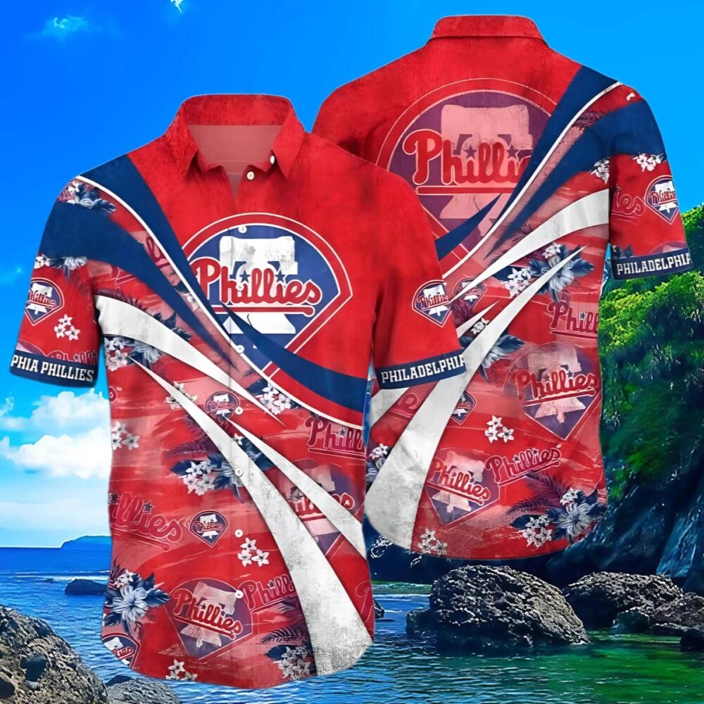 Mlb Philadelphia Phillies Baseball Vintage Red Hawaiian Shirt MLB Aloha Shirt Gift For Fans 3