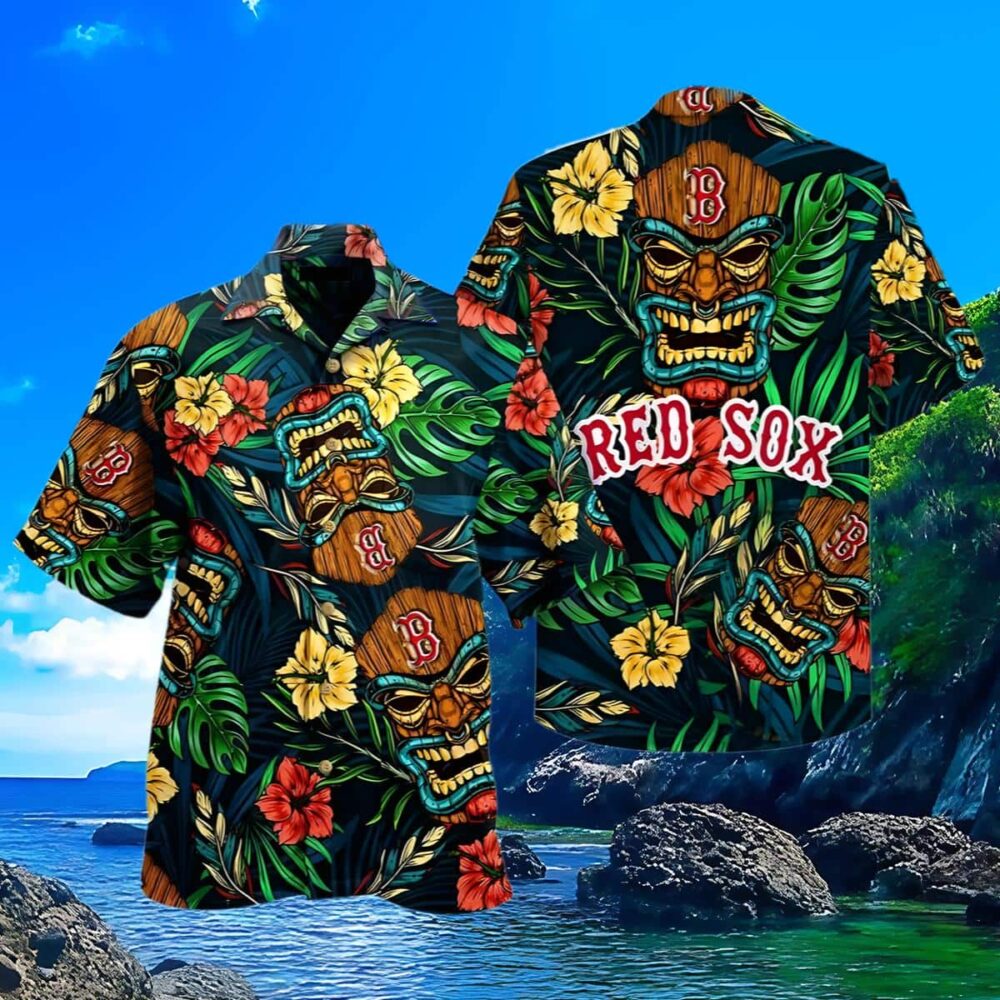 Mlb Tiki Boston Red Sox Hawaiian Shirt MLB Aloha Shirt Gift For Fans 3