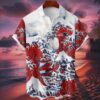 New England Patriots Great Wave Hawaiian Shirt Personalized Name And Number NFL Gift For Fans 1