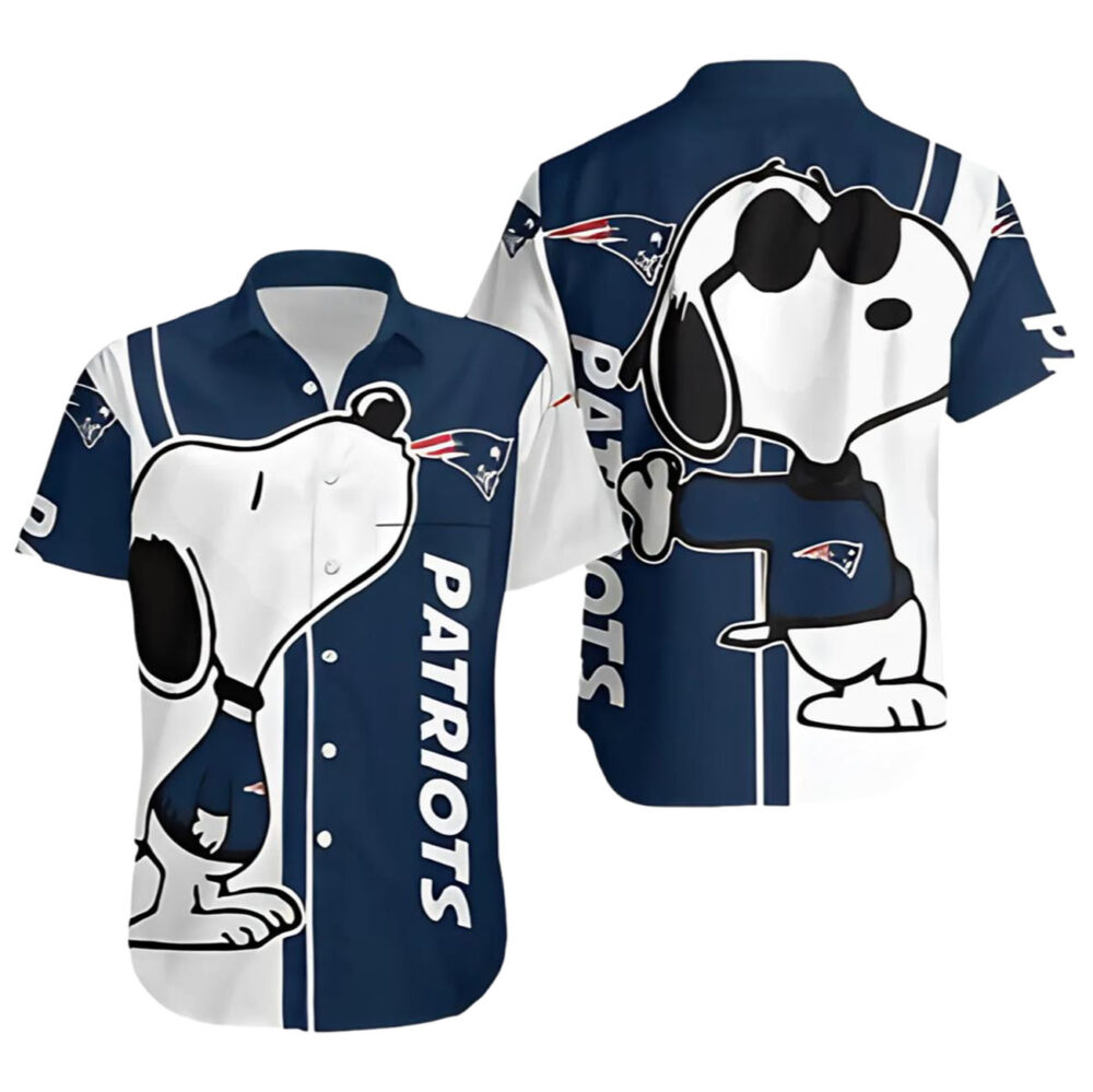 New England Patriots Snoopy Hawaiian Shirt NFL Gifts For Fans 1