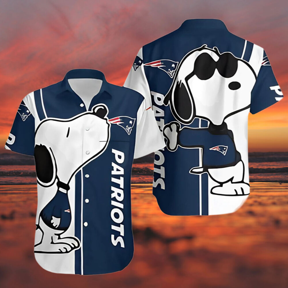 New England Patriots Snoopy Hawaiian Shirt NFL Gifts For Fans 3