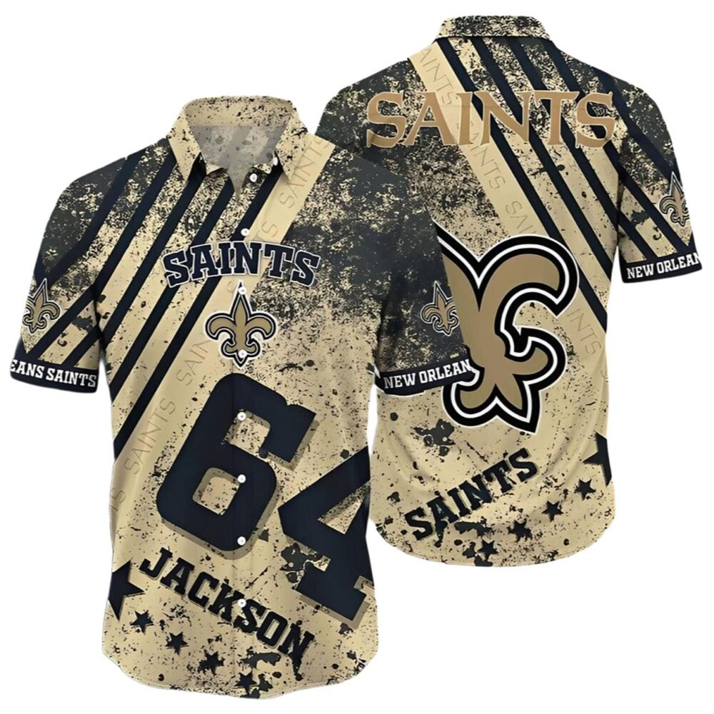 New Orleans Saints Hawaiian Shirt Custom Name And Number NFL Gifts For Fans 1