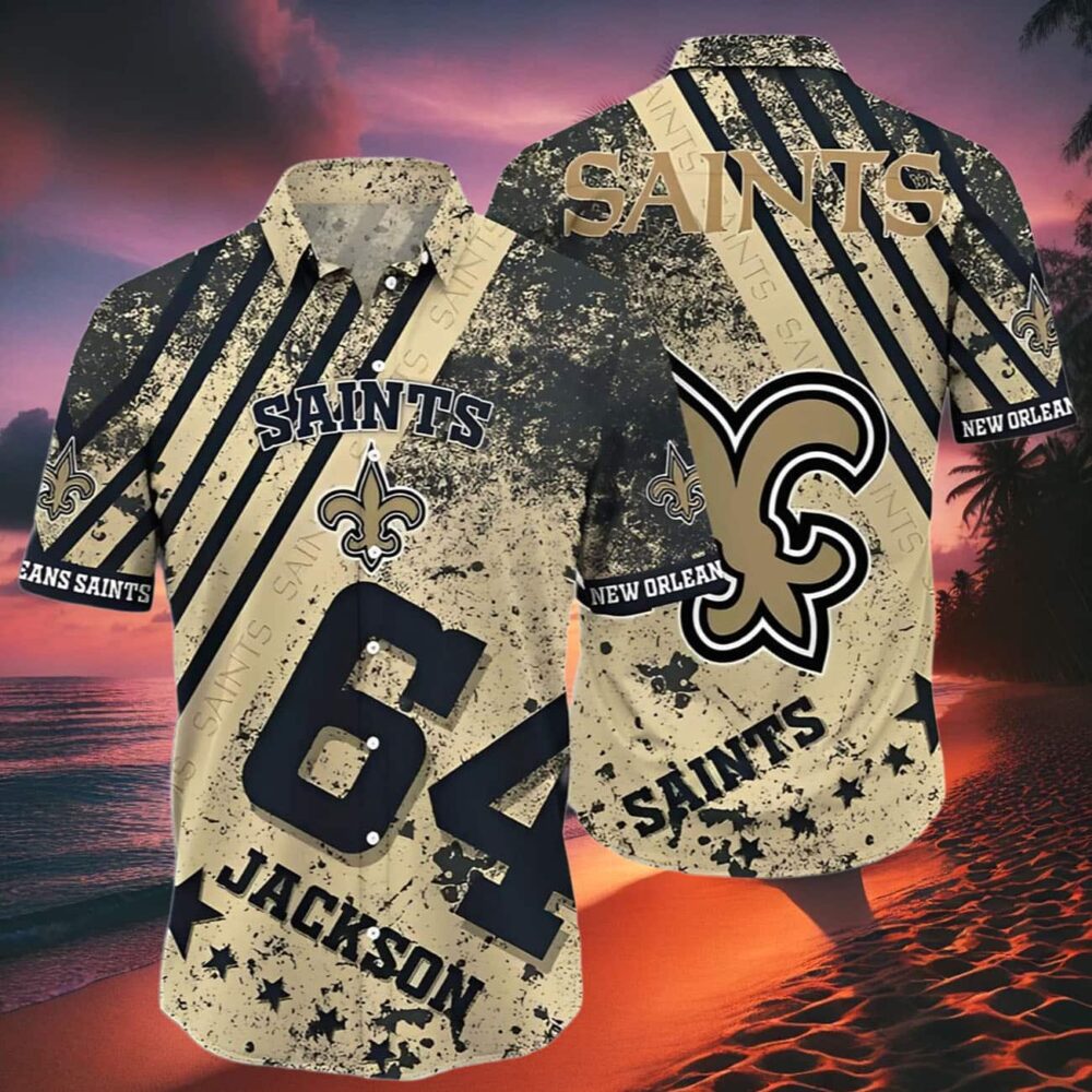 New Orleans Saints Hawaiian Shirt Custom Name And Number NFL Gifts For Fans 2