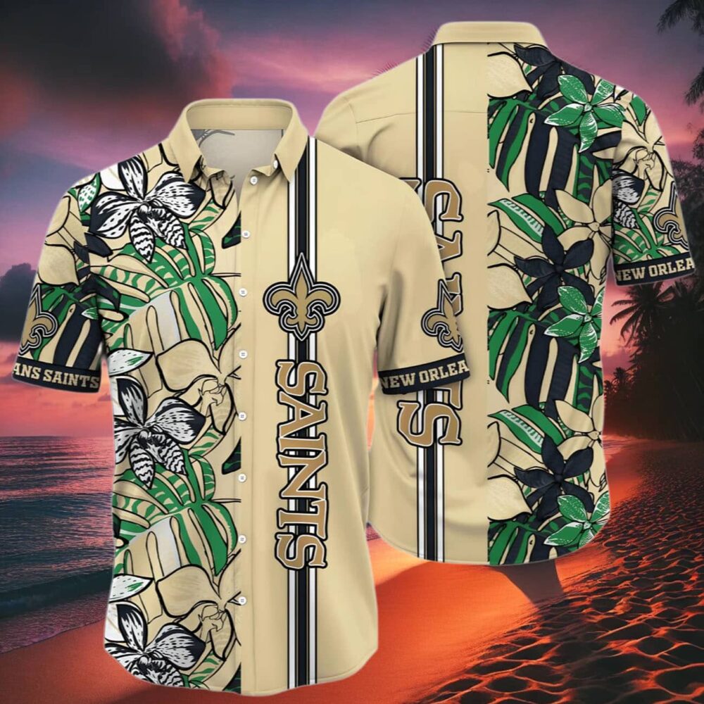 New Orleans Saints Hawaiian Shirt New Flower NFL Gifts For Fans 2