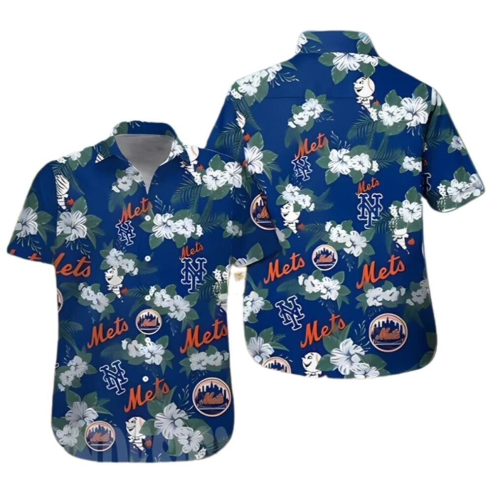 New York Mets Mlb Flower Aloha Summer Beach Hawaiian Shirt MLB Aloha Shirt Gift For Fans 1