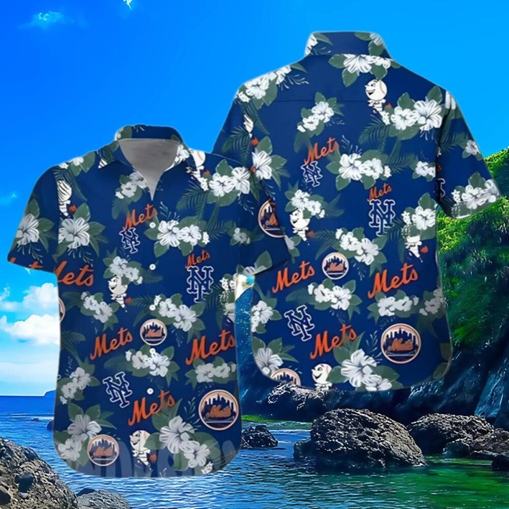 New York Mets Mlb Flower Aloha Summer Beach Hawaiian Shirt MLB Aloha Shirt Gift For Fans 3