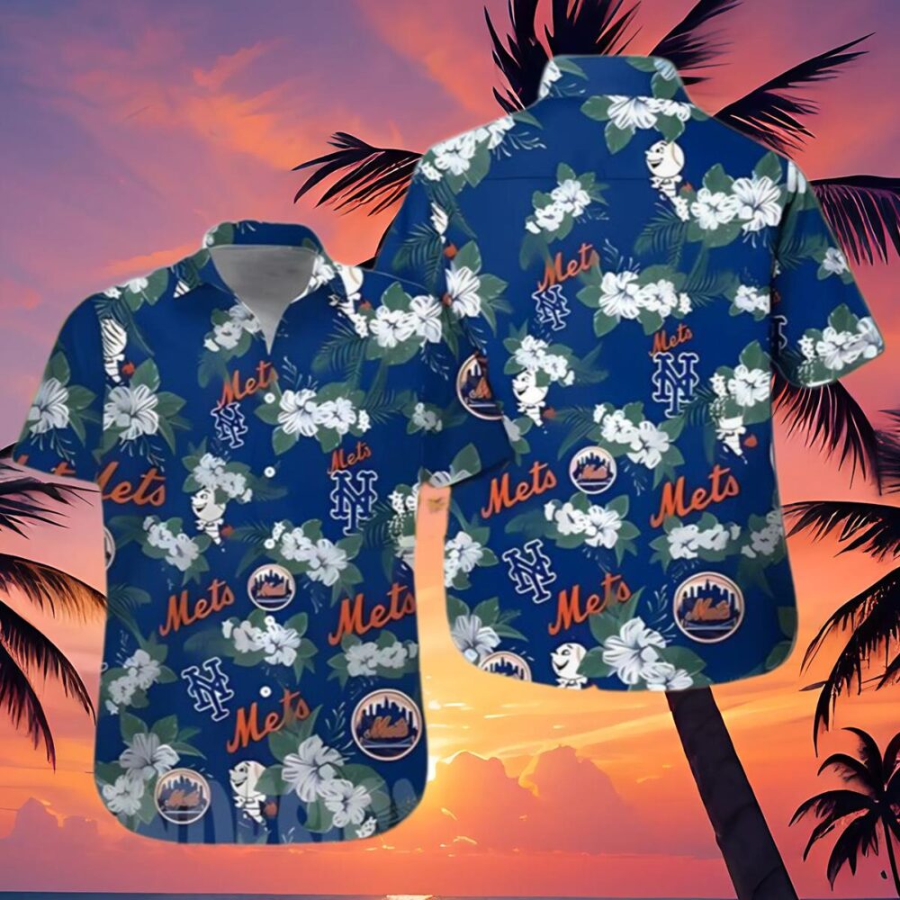 New York Mets Mlb Flower Aloha Summer Beach Hawaiian Shirt MLB Aloha Shirt Gift For Fans 4