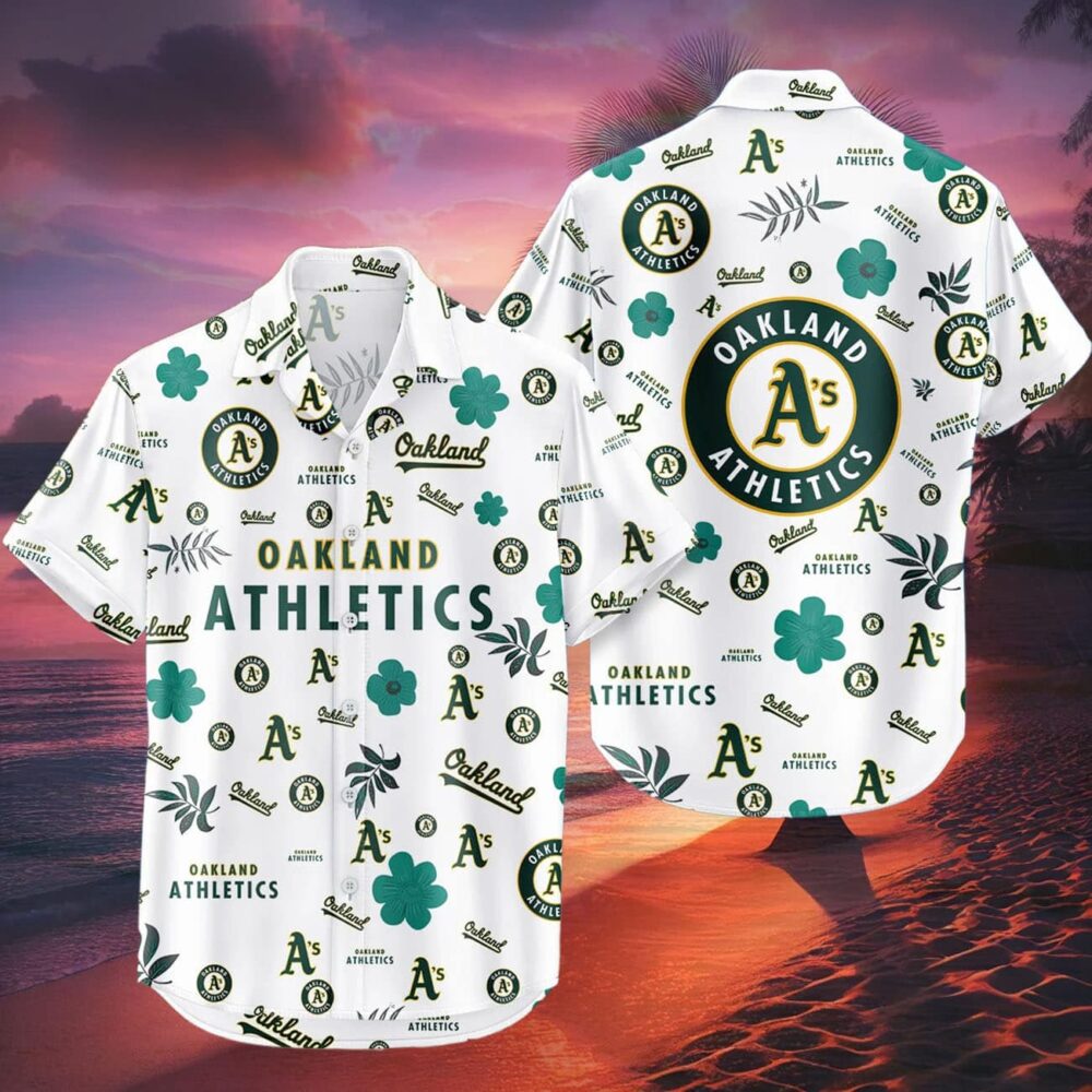 Oakland Athletics Hawaiian Shirt Tropical Beach MLB Gifts For Fans