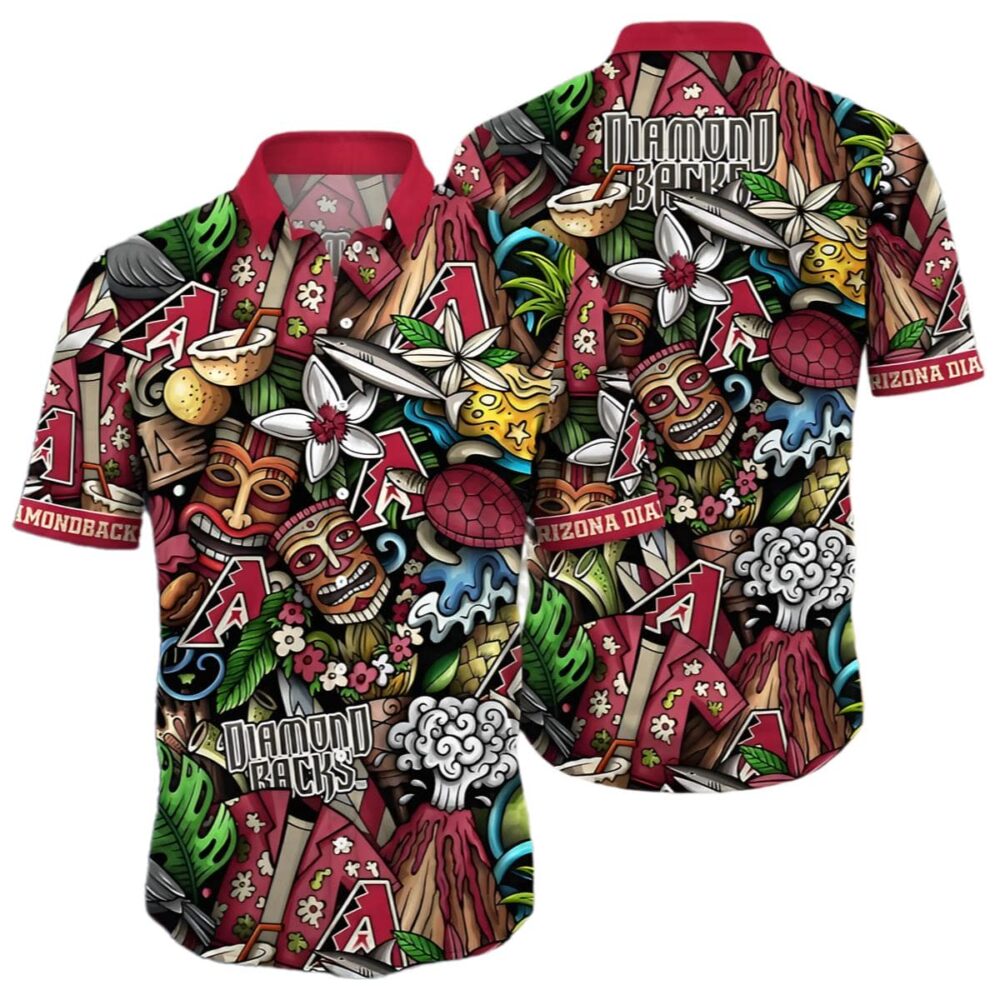 Oasis Breeze Arizona Diamondbacks Hawaiian Shirt New MLB Aloha Shirt Gift For Fans 1