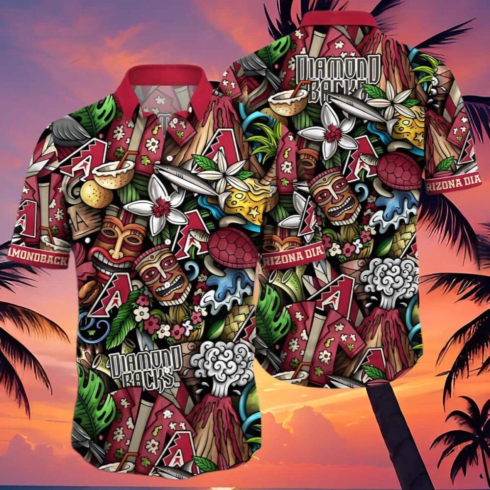 Oasis Breeze Arizona Diamondbacks Hawaiian Shirt New MLB Aloha Shirt Gift For Fans 4