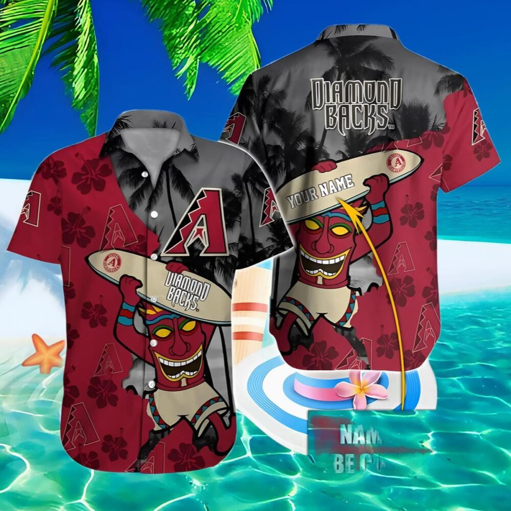 Personalized Tiki Vibes Arizona Diamondbacks Hawaiian Shirt MLB Aloha Shirt Gift For Fans 2