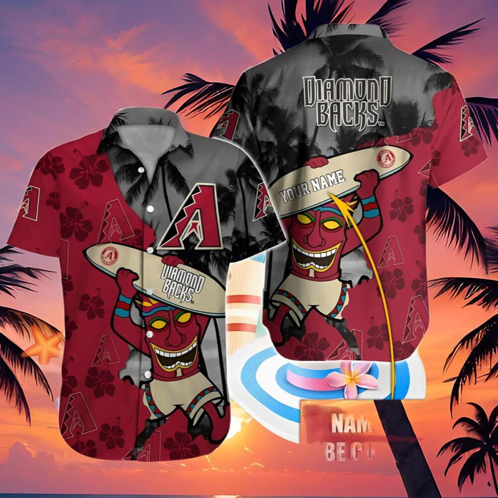 Personalized Tiki Vibes Arizona Diamondbacks Hawaiian Shirt MLB Aloha Shirt Gift For Fans 4