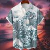 Philadelphia Eagles Great Wave Hawaiian Shirt Personalized Name And Number NFL Gift For Fans 1