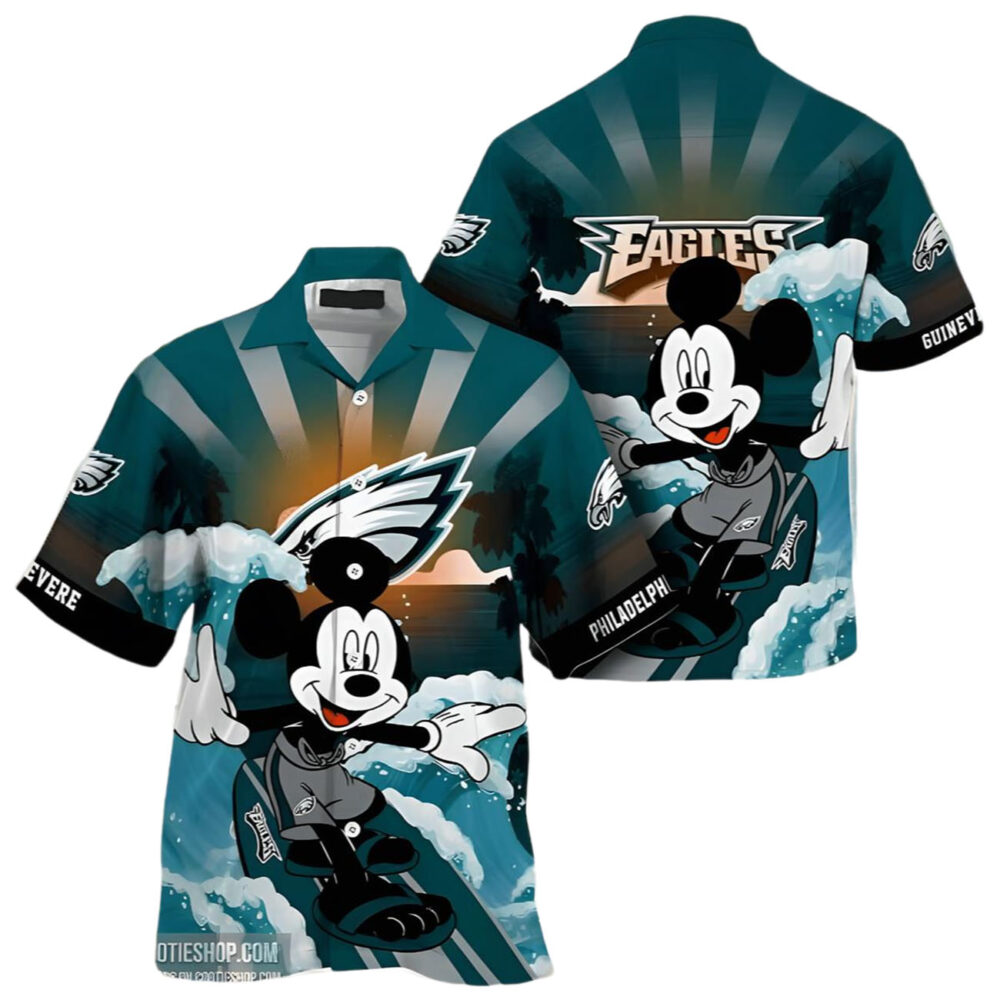 Philadelphia Eagles Hawaiian Shirt Custom NFL Gifts For Fans 1