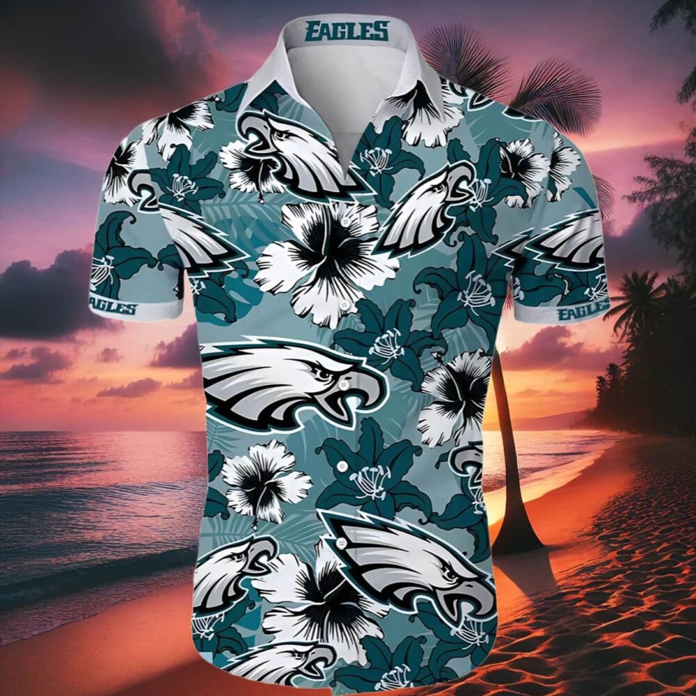 Philadelphia Eagles Hawaiian Shirt Green NFL Gifts For Fans 2