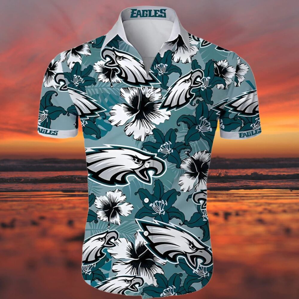 Philadelphia Eagles Hawaiian Shirt Green NFL Gifts For Fans 3