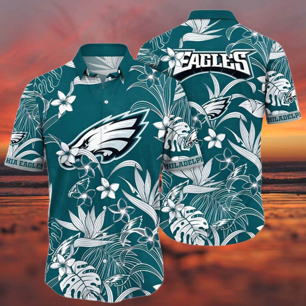 Philadelphia Eagles Hawaiian Shirt Solstice Aloha Shirt NFL Gifts For Fans 3