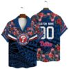 Philadelphia Phillies Island Floral Custom Hawaiian Shirt MLB Aloha Shirt Gift For Fans 1