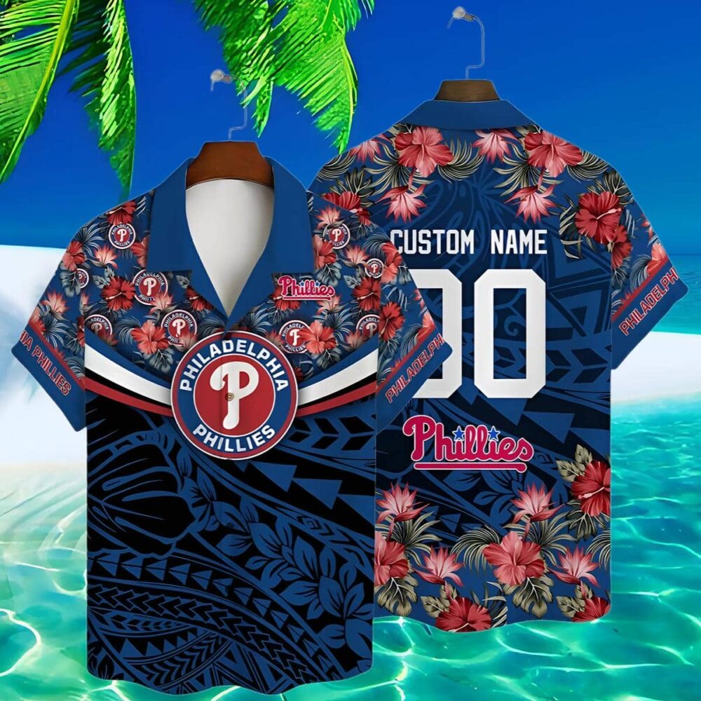 Philadelphia Phillies Island Floral Custom Hawaiian Shirt MLB Aloha Shirt Gift For Fans 2