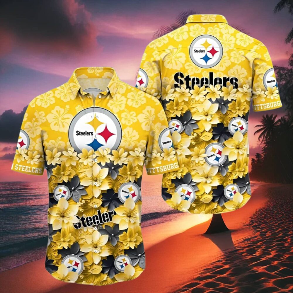 Pittsburgh Steelers Flower Hawaiian Shirt Trending Summer NFL Gifts For Fans 2