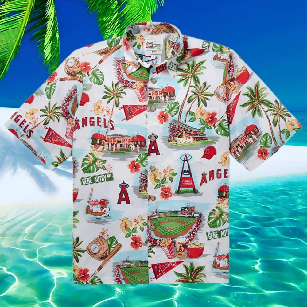 Reyn Spooner Los Angeles Angels Hawaiian Shirt MLB Aloha Shirt Gift For Fans 2