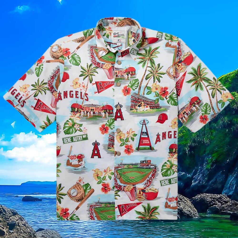 Reyn Spooner Los Angeles Angels Hawaiian Shirt MLB Aloha Shirt Gift For Fans 3