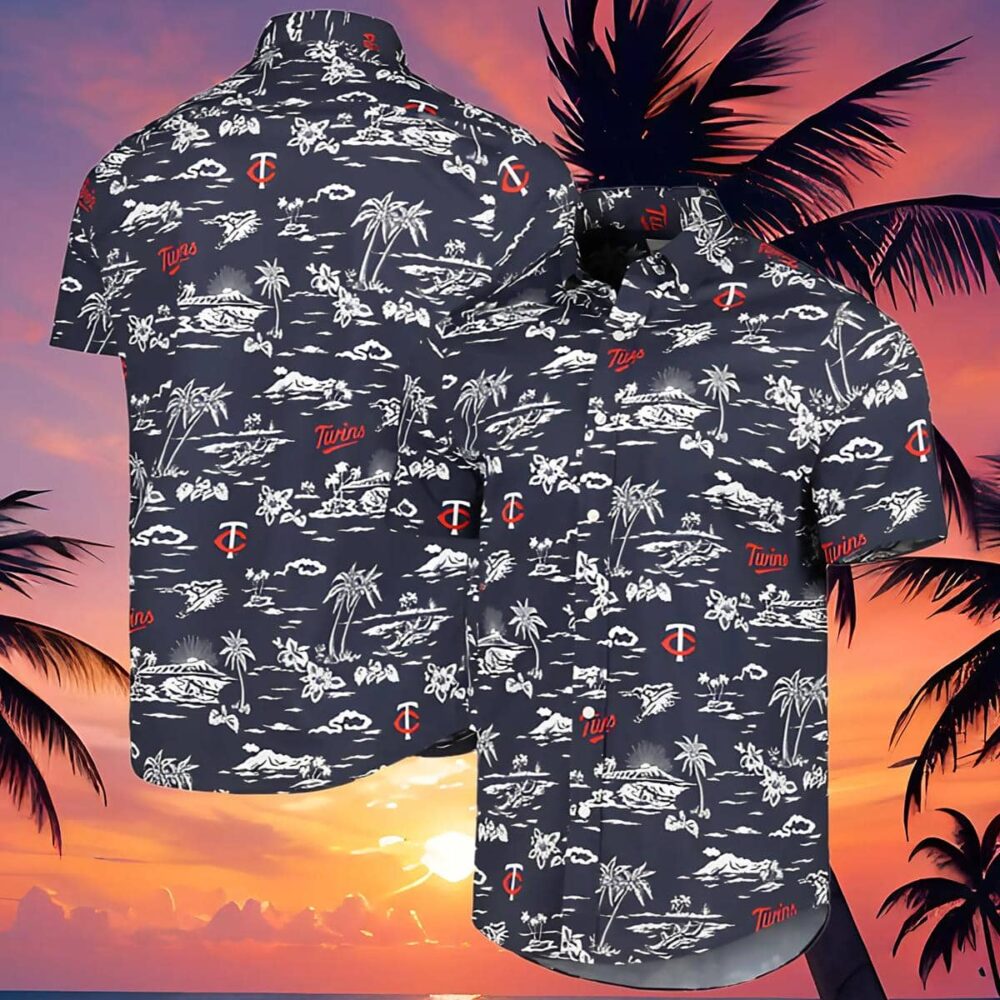 Reyn Spooner Navy Kekai Performance Minnesota Twins Hawaiian Shirt MLB Aloha Shirt Gift For Fans 4