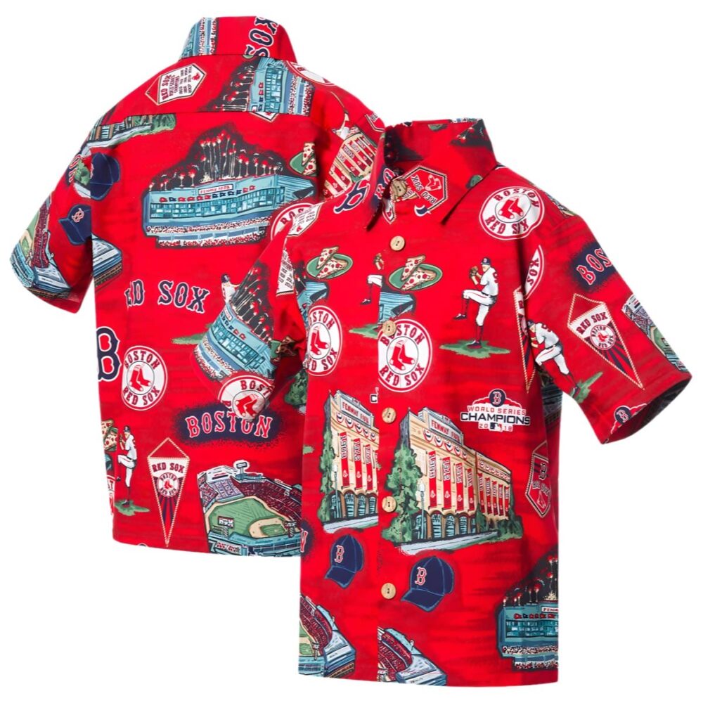 Reyn Spooner Scenic Boston Red Sox Hawaiian Shirt Button down Shirt MLB Aloha Shirt Gift For Fans 1